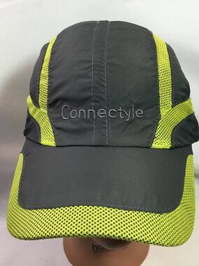 Connectyle Men's Breathable Run Hat Quick Dry Sport Cap One Size, Grey/Green